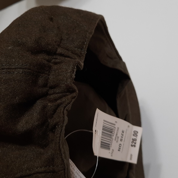 NWT CHARTER CLUB OLIVE flat snap cap No size - Picture 10 of 14